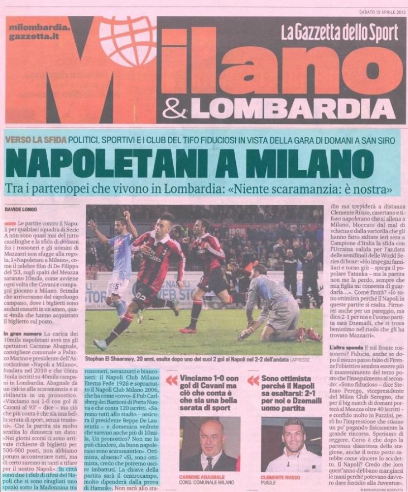 Gazzetta - 13/04/2013